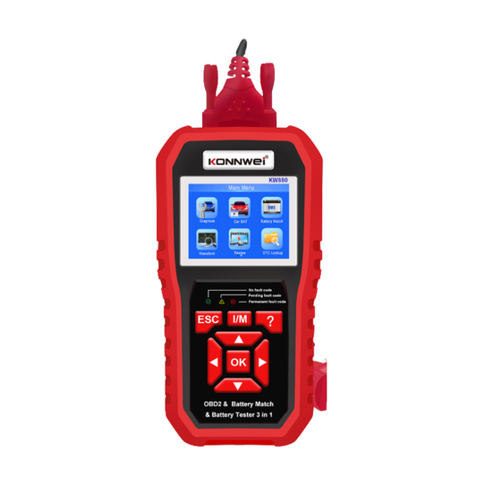 KONNWEI KW880 Car Diagnostic Scanner + Car Battery Tester + Car Battery Match