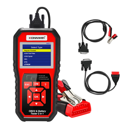 Bluetooth Batterietester für Auto, Motorrad und LKW KONNWEI BK200  6V/12V/24V